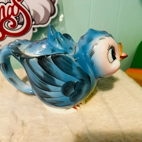 Vintage lefton bluebird teapot - Picture 6 of 6